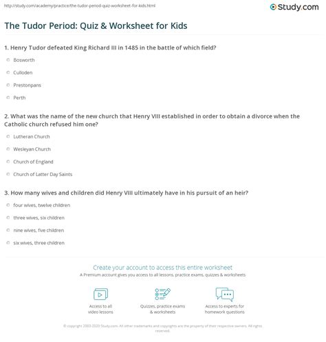 tudor test|free practice tests.